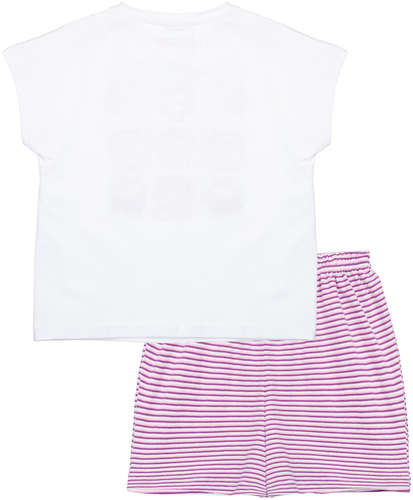 Комплект трикотажный фуфайка футболка шорты пижама PLAYTODAY / 103187738 - вид 2