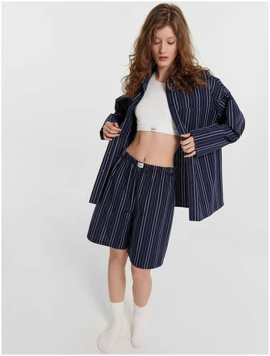 Шорты домашние женские в полоску Mark Formelle / 103225947 - вид 2