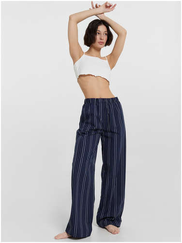 Брюки домашние женские синие в полоску Mark Formelle 103233081
