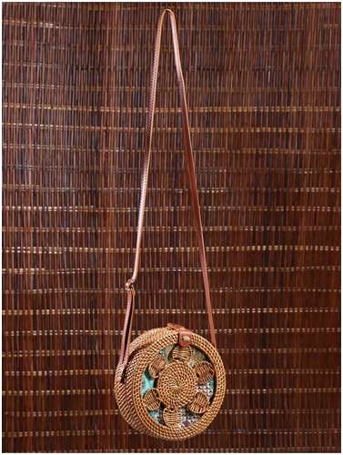 Сумка женская через плечо плетеная / 103221821 - вид 2