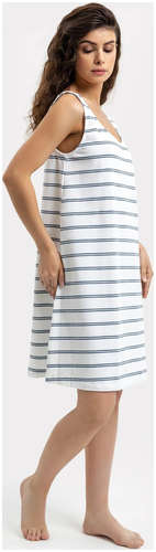 Платье женское домашнее белое в полоску Mark Formelle 103168163