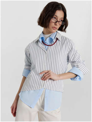 Рубашка женская в полоску Mark Formelle 103235473