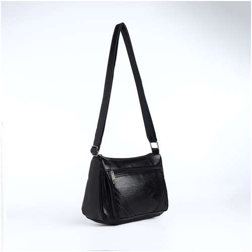 Сумка женская на молнии, цвет черный / 103198221 - вид 2