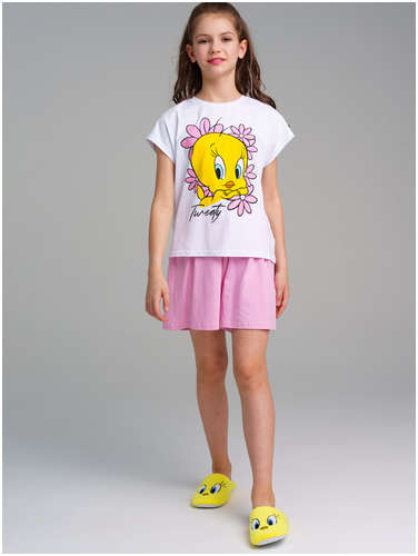 Комплект трикотажный фуфайка футболка шорты пижама PLAYTODAY 103188771