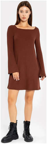 Платье женское в коричневом оттенке из вискозы Mark Formelle 103166487