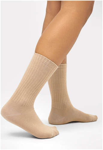 Высокие женские носки в коричневом цвете Mark Formelle / 103169548 - вид 2