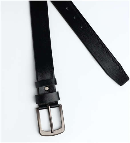 Ремень мужской, ширина 3,8 см, винт, пряжка металл, цвет черный / 103206545 - вид 2