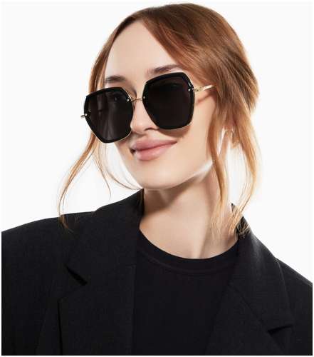 Очки солнцезащитные uv 400, дужка 13 см, ширина 12.6 см, линза 5.6×5.5 см onesun 103235194