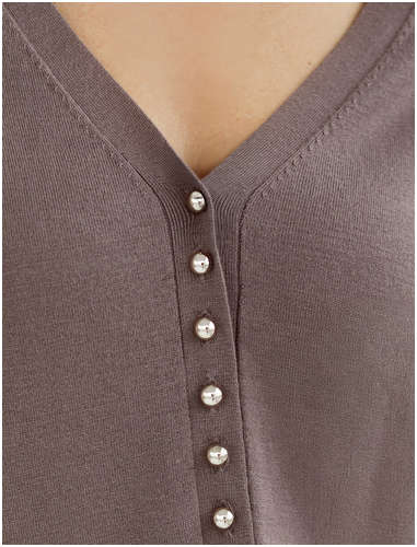 Кардиган кофейный VILATTE / 103232018 - вид 2