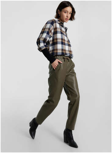 Брюки женские хаки кожаные Mark Formelle 103215306