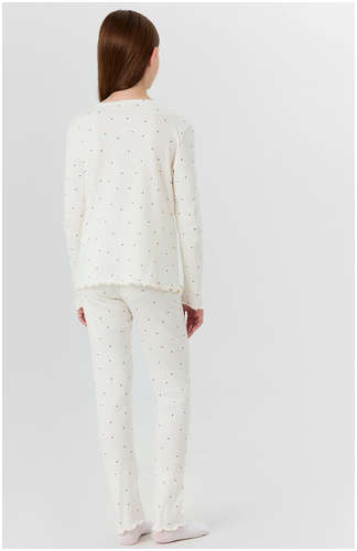 Комплект домашний для девочек молочный с принтом и надписью Mark Formelle / 103242494 - вид 2