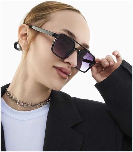 Очки солнцезащитные, uv 400, ширина 15 см, дужка 15 см, линза 5×4.2 см onesun 103236989