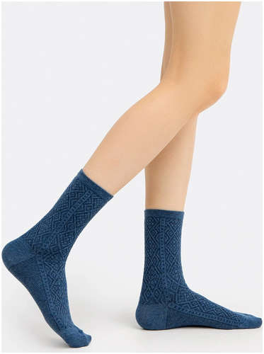 Носки женские шерстяные синие Mark Formelle 103165997