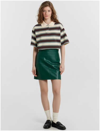 Юбка женская зеленая кожаная Mark Formelle 103236500