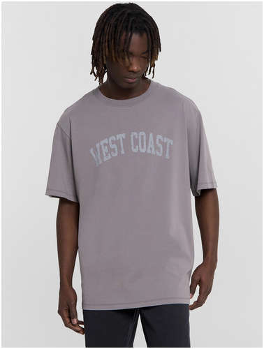 Футболка мужская серая с надписью Mark Formelle / 103230519 - вид 2