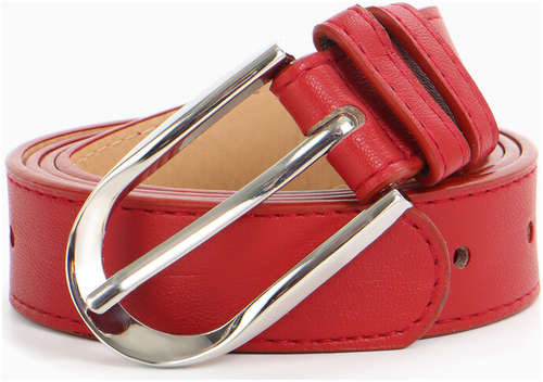 Ремень женский, ширина 2.8 см, пряжка металл, красный / 103241516 - вид 2
