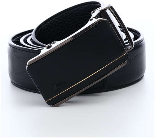 Ремень мужской, ширина 3,6 см, пряжка автомат, цвет черный / 103206727 - вид 2