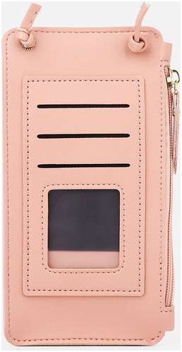 Сумка на магните, длинный ремень, розовая / 103225642 - вид 2