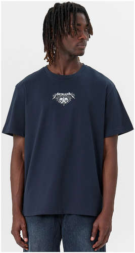 Футболка мужская синяя с принтом Mark Formelle / 103242723 - вид 2