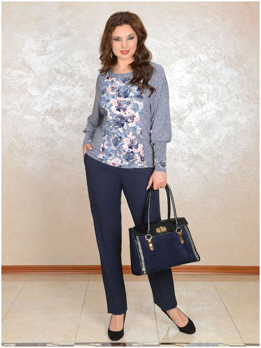 Блузка со вставкой Salvi Salvi-s / 103242674 - вид 2