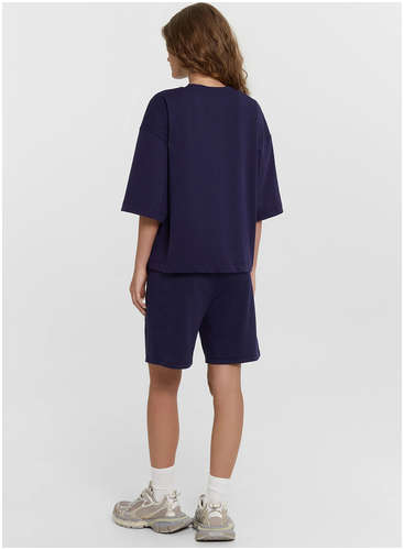 Комплект женский синий с принтом и надписью Mark Formelle / 103240632 - вид 2