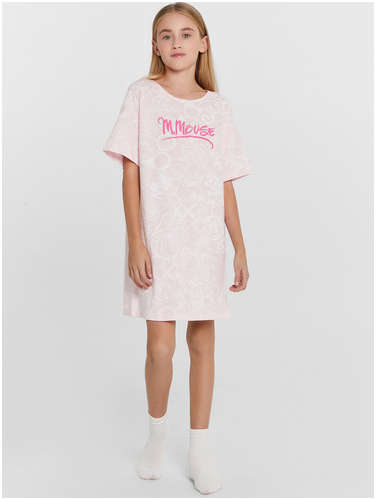 Сорочка ночная для девочек розовая с граффити Mark Formelle / 103210189 - вид 2
