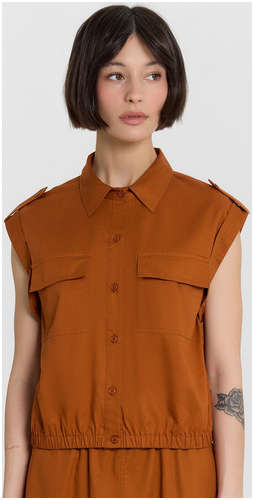 Блузка женская коричневая Mark Formelle 103238842