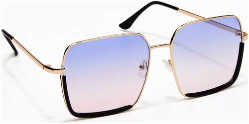 Очки солнцезащитные uv 400, дужка 13.5 см, ширина 12.8 см, линза 5.5×6 см onesun / 103235189 - вид 2