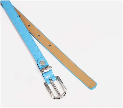 Ремень женский, ширина 1.4 см, винт, пряжка металл, цвет голубой / 103150753 - вид 2