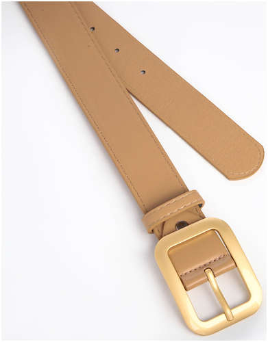 Ремень женский, ширина 3,5 см, цвет бежевый / 103197675 - вид 2