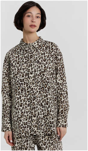 Рубашка женская леопардовая Mark Formelle / 103233206 - вид 2