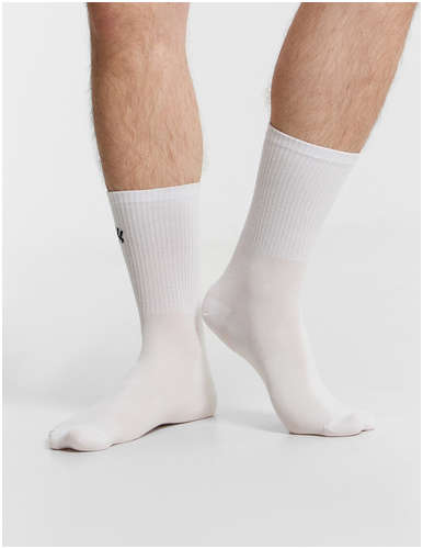 Носки мужские высокие белые с надписью Mark Formelle / 103232869 - вид 2