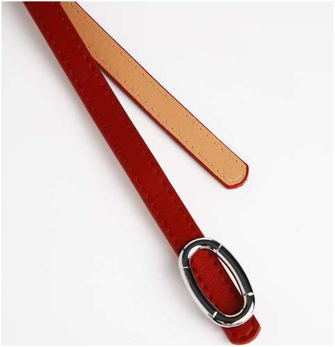 Ремень женский, ширина 1 см, пряжка металл, цвет рыжий / 103159029 - вид 2