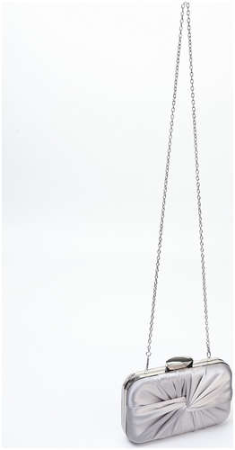 Сумка женская на фермуаре, цвет серебряный / 103219398 - вид 2