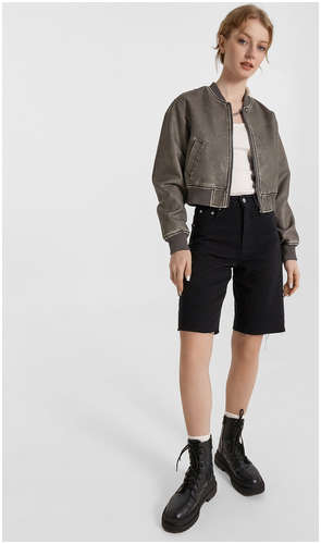 Шорты женские джинсовые черные Mark Formelle / 103226665 - вид 2