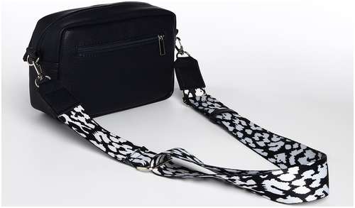 Сумка женская на молнии textura, маленький размер, цвет синий / 103163820 - вид 2