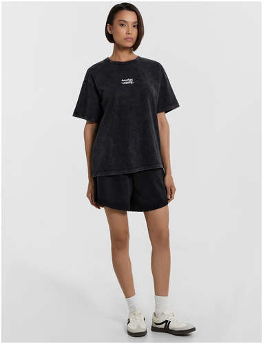 Шорты женские черные с обработкой эйсид Mark Formelle 103238958