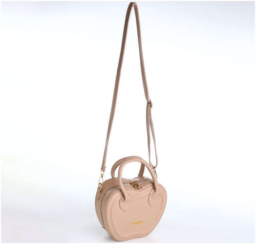 Сумка женская кросс-боди на молнии, цвет бежевый / 103211783 - вид 2