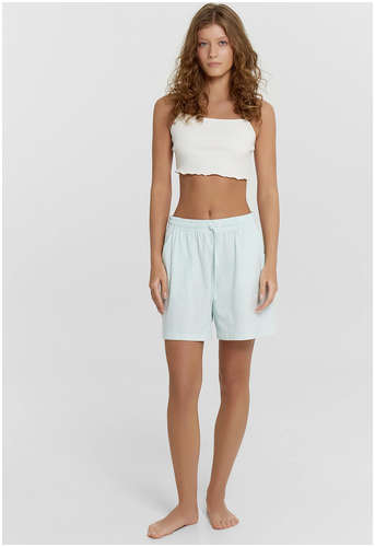 Шорты домашние женские голубые в полоску Mark Formelle 103240634