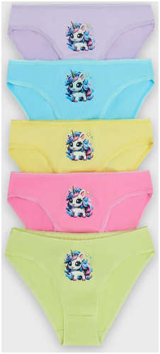 Трусы для девочек с принтом в виде единорогов в наборе, 5 шт Mark Formelle 103235250