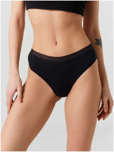 Трусы слипы женские черные в наборе, 5 шт Mark Formelle / 103226259 - вид 2