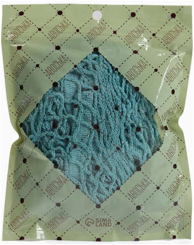 Сумка-авоська хозяйственная, клетка 1.5 см, бирюзовая TAKE IT EASY / 103230642 - вид 2