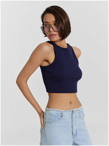 Топ женский синий укороченный Mark Formelle 103235214