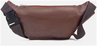 Поясная сумка на молнии, цвет коричневый / 10331430 - вид 2