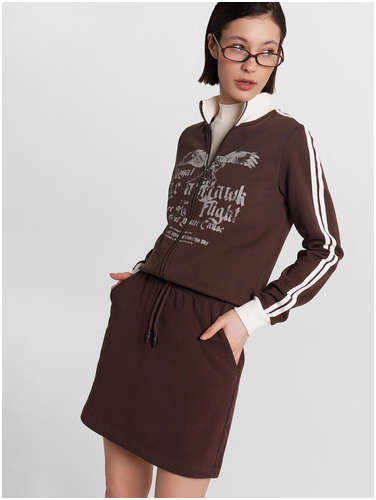 Юбка женская коричневая Mark Formelle 103227754