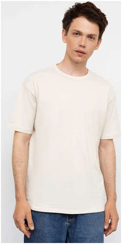 Хлопковая однотонная футболка Mark Formelle 103174123
