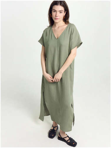 Платье женское домашнее в зеленом цвете Mark Formelle 103182794