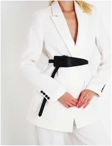 Ремень женский, ширина 2-6 см, цвет черный 103154621