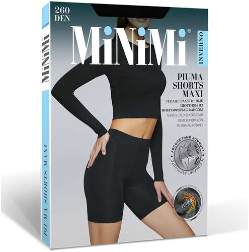 Mini piuma 260 shorts maxi nero MINIMI 103156805