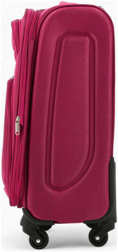 Чемодан на колесах royalbag маленький 46 л (s), на молнии, с увеличением, кодовый замок, 4 колеса, розовый / 103241299 - вид 2